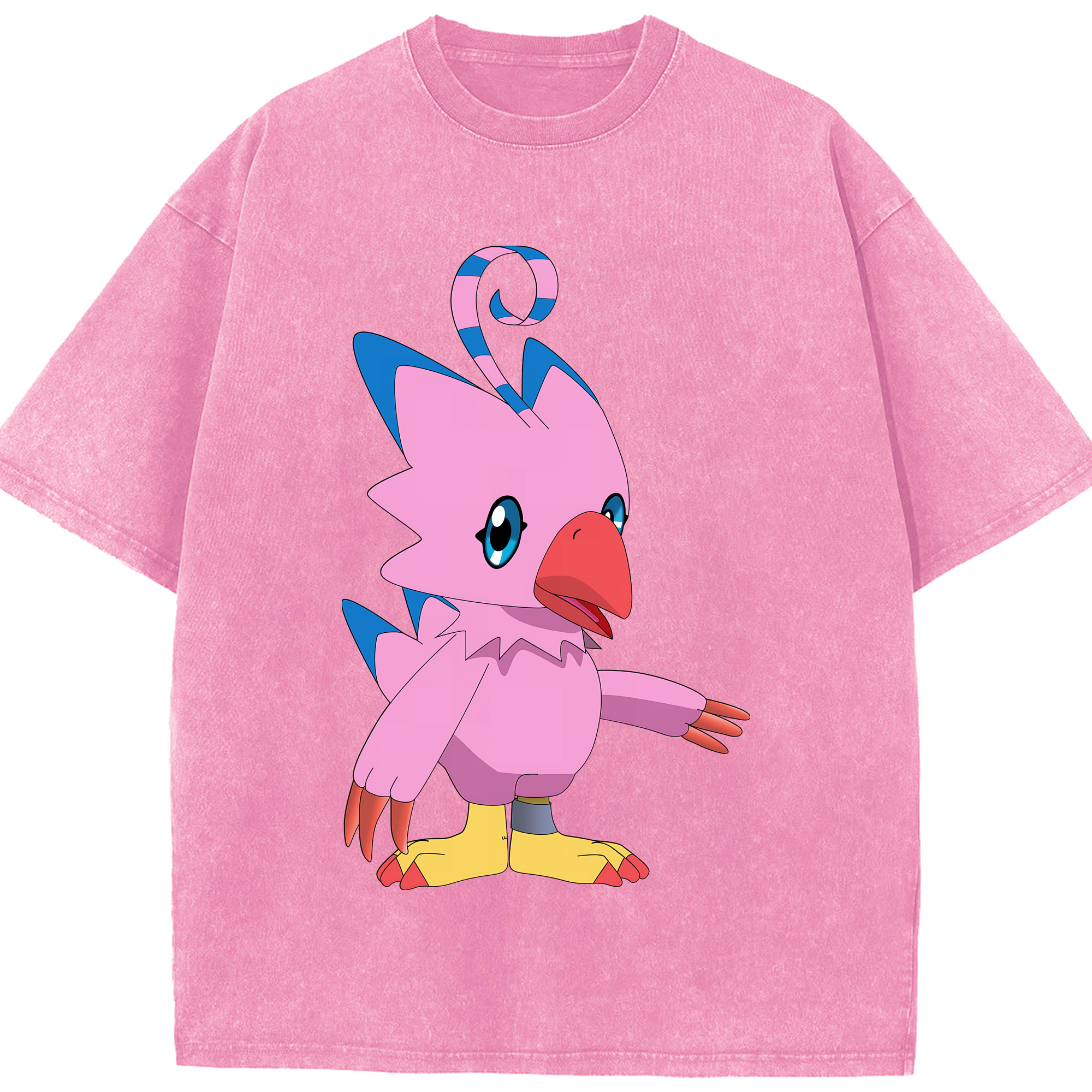 （画像用） Digimon デジタルモンスター/デジモン 綿100% ヴィンテージ風 半袖Tシャツ（フロントプリント）